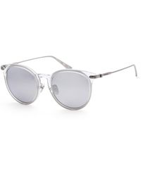 Calvin Klein - 54 Mm White Sunglasses Ck18708sa-195 - Lyst
