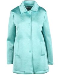 Motel - Aqua Textured Polyester Jacket - Lyst