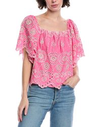 Fate - Off-The-Shoulder Eyelet Top - Lyst