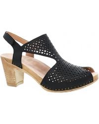 Dansko - Teagan Peep-Toe Heel Sandal - Lyst