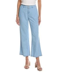 NIC+ZOE - Nic+Zoe Petite Denim Linen Wide-Leg Pant - Lyst