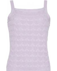BURGESS SWEATERS - Monica Square Neck Tank Top - Lyst