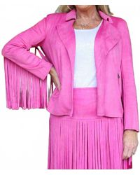 WAY?® - Suede Fringe Jacket - Lyst