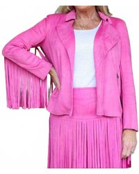 WAY?® - Suede Fringe Jacket - Lyst