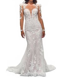Mori Lee - Brinkley Pearl And Crystal Dress - Lyst