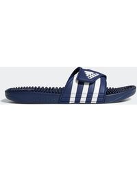 adidas Synthetic Adissage Supercloud Slides in Black/White (Black) for Men  | Lyst