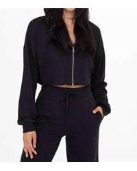 Mono B - Handle That Crop Hoodie Zip Up Jacket - Lyst