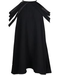 Halston - Off Shoulder Mini Dress - Lyst