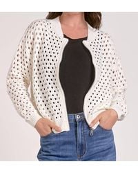 Elan - Zip-Up Sweater Cardigan - Lyst
