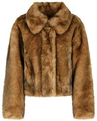Stand Studio - Lena' Faux Fur Jacket - Lyst