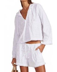 Bobi - Washed Terry Pullover Hoodie - Lyst