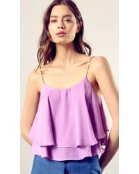 Mustard Seed - Beaded Shoulder Strap Cami Top - Lyst