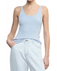Enza Costa - Military Rib Slim Tank Top - Lyst