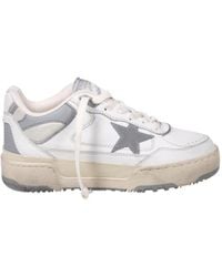 Golden Goose - Leather Sneakers With Star Detail - Lyst