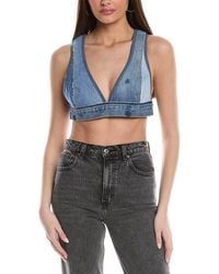 RE/DONE - Denim Bra - Lyst