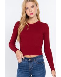 TRUEDAMES - Long Slv Open Back Sweater Top - Lyst
