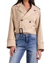 Elan - Alice Cropped Trench Coat - Lyst
