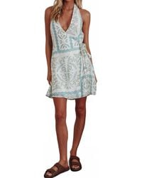 One And Only Collective - Halterneck Mini Dress - Lyst