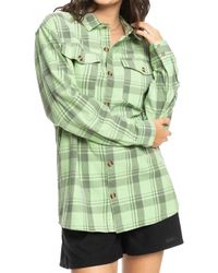 Roxy - Let It Go Flannel Long Sleeve Shirt - Lyst