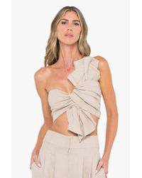 JBQ - Oyster Cropped Top - Lyst