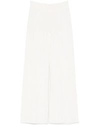 Ermanno Scervino - Wide-Leg Knit Pants With High Waist - Lyst