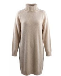 Zenana - Turtle Neck Long Sleeve Sweater Dress - Lyst