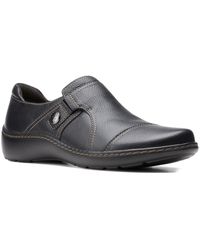 Clarks - Leather Comfort Flats Shoes - Lyst