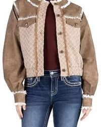 Miss Me - Faux Leather Jacket - Lyst