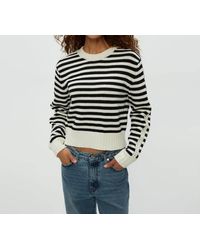 Michael Stars - Merle Striped Crewneck Sweater - Lyst