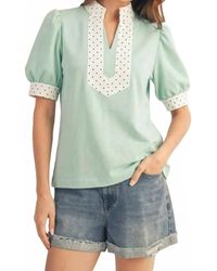 Jodifil - Dotty Collar Top - Lyst