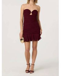 Astr - Salena Strapless Ruched Mini Dress - Lyst