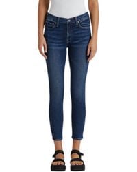 Edwin - Pixie Crop Mid Rise Skinny Jeans - Lyst