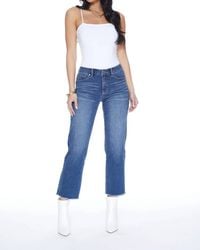 Blue Revival - Quinn Mid Rise Straight Jeans - Lyst