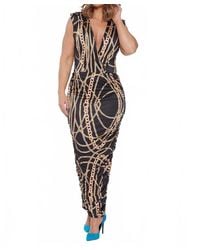 Circular Path - Sleeveless Wrap Bodysuit - Lyst