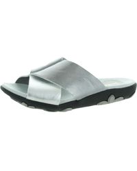 Jambu - Bloom Leather Metallic Slide Sandals - Lyst