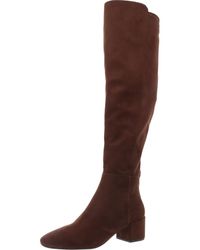MICHAEL Michael Kors - Block Heel Faux Suede Knee-High Boots - Lyst