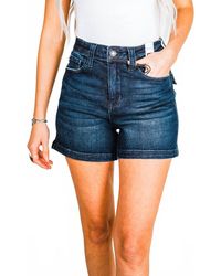 Judy Blue - Back Flap Pocket High Waisted Shorts - Lyst