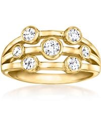Ross-Simons - Bezel-Set Lab-Grown Diamond Multi-Row Ring - Lyst
