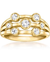 Ross-Simons - Bezel-Set Lab-Grown Diamond Multi-Row Ring - Lyst