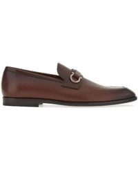 Ferragamo - Moccasin With Gancini Ornament - Lyst