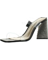 SCHUTZ SHOES - Ariellen Embellished Block Heel Slide Sandals - Lyst