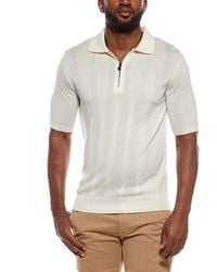 Isaia - Wool, Silk, & Cashmere-blend Polo Sweater - Lyst