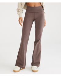 Aéropostale - Flare High-rise Fold-over Pants - Lyst