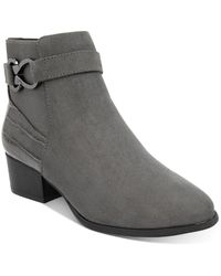 Karen Scott - Nadine Faux Leather Block Heel Ankle Boots - Lyst