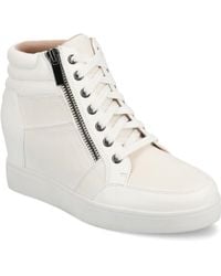 Journee Collection - Journee Clarity High Top Wedge Sneaker - Lyst