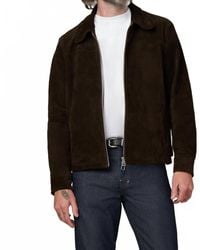Joe's Jeans - Suede Dress Zip Jacket - Lyst