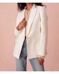 LoveShackFancy - Lamia Tailored Suit Jacket - Lyst