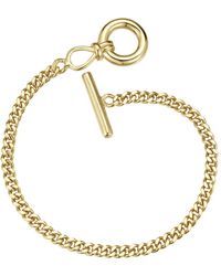 Rachel Glauber - 14k Plated Cubic Zirconia Chain Bracelet - Lyst