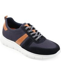 Thomas & Vine - Adler Mixed Media Sneaker - Lyst