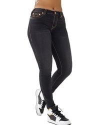 True Religion - Halle Mid-rise Stretch Skinny Jeans - Lyst